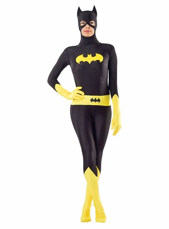 Sexy Batgirl Zentai Halloween Costumes